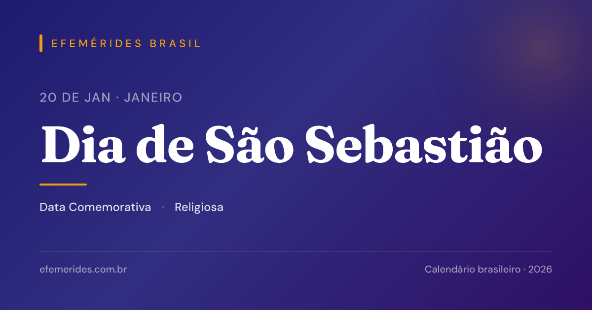 Dia de São Sebastião — 20/01